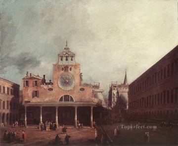 Canaletto Painting - San Giacomo Di Rialto Canaletto